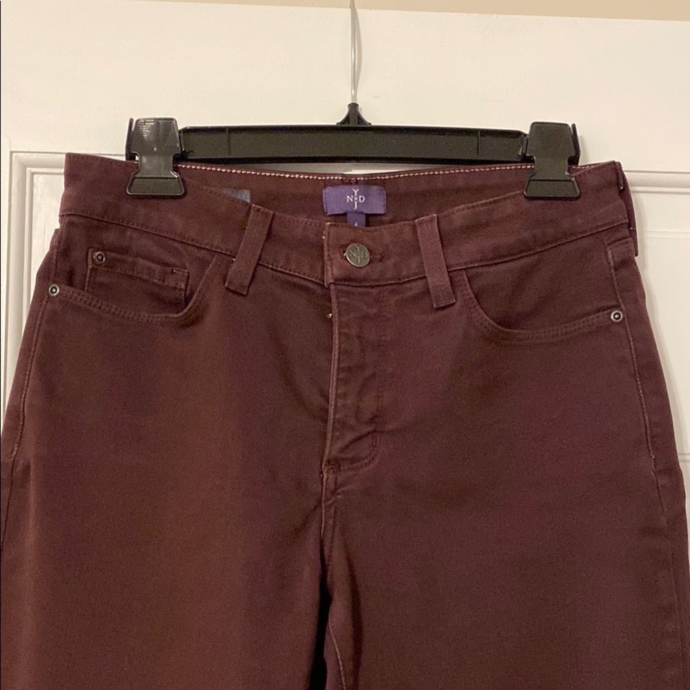 NYDJ Burgundy Jeans